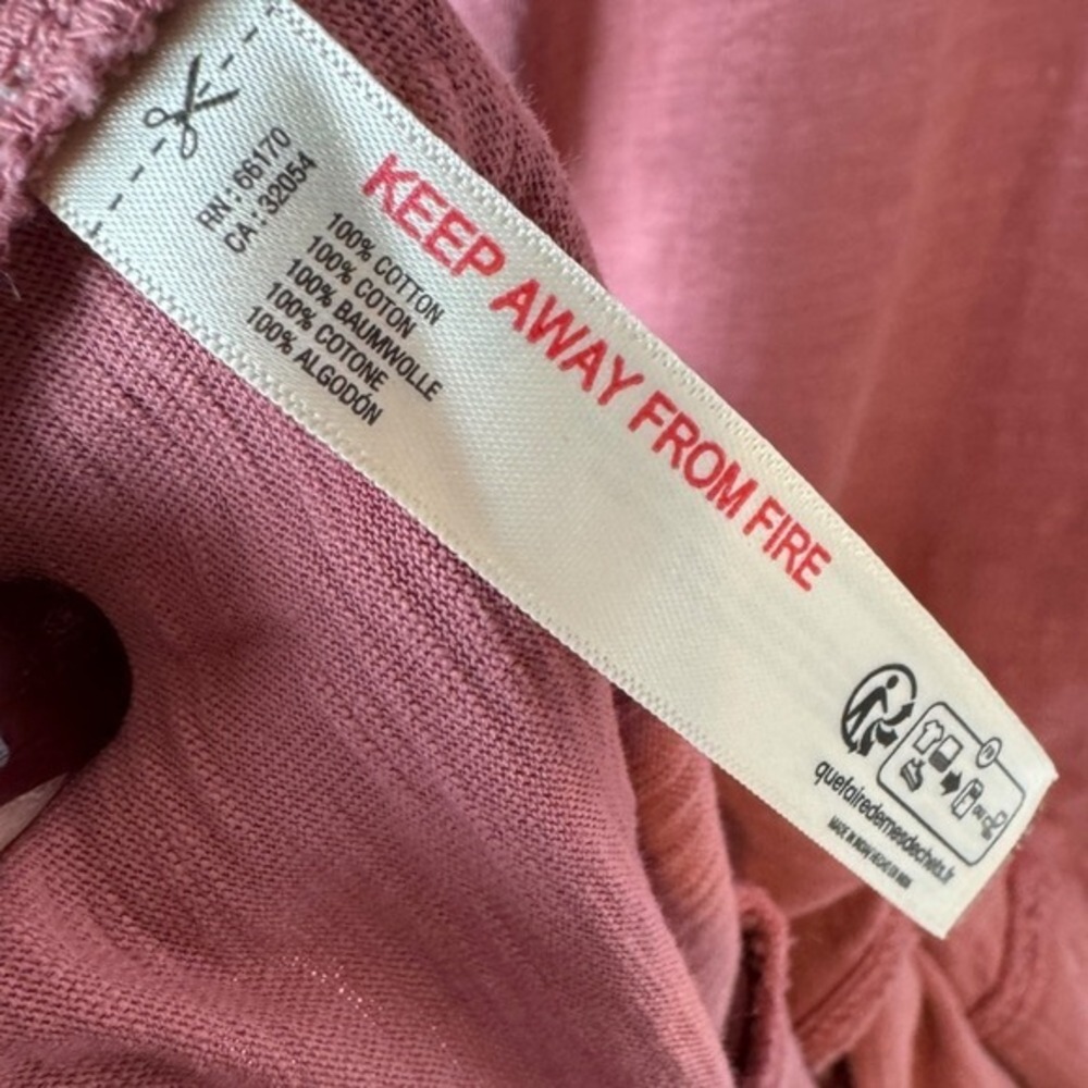 Daily Practice Anthropologie Dress Petite Size XS Womens Pink Ruffle Pockets - Picture 13 of 14